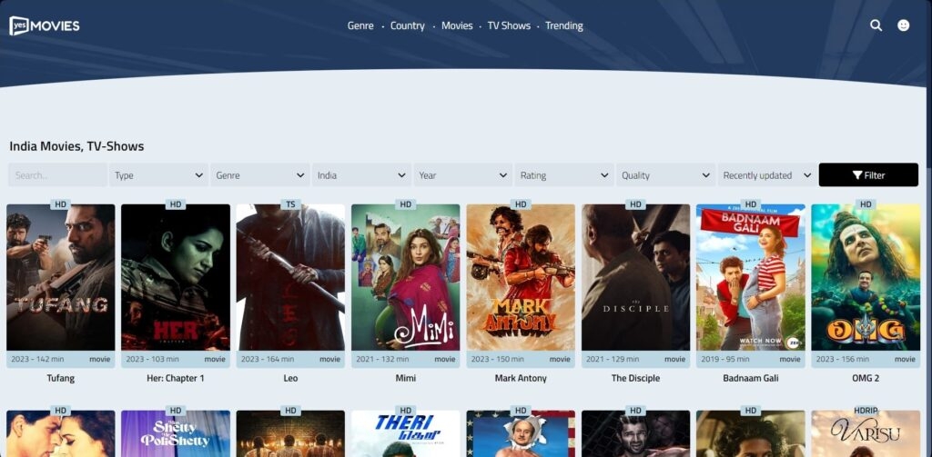YesMovies - Guarda film hindi online gratis