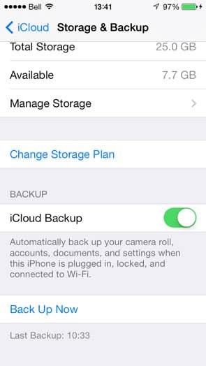 Alte iCloud-Backups löschen