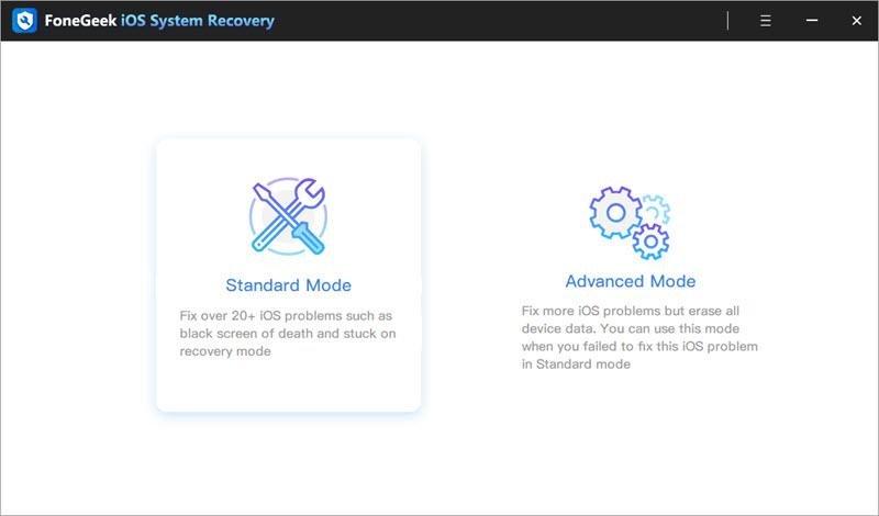 Revisión de FoneGeek iOS System Recovery