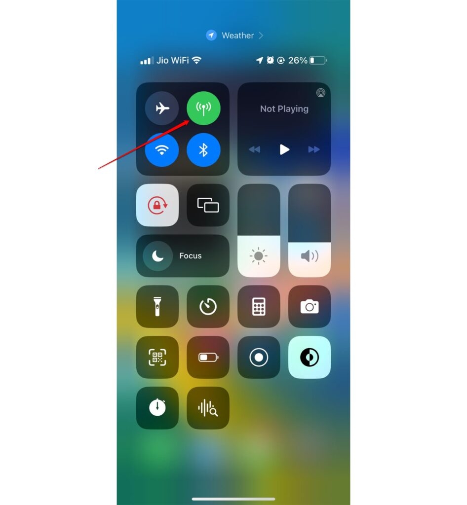 iPhone 모바일 데이터