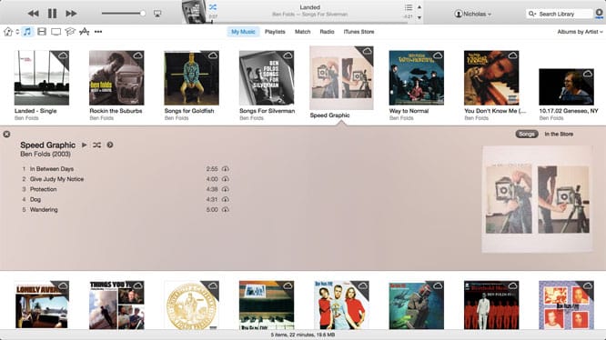 iTunes 12의 새로운 기능