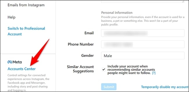 Come disconnettere Facebook e Instagram?
