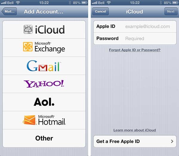 Verwendung eines einzelnen iCloud-Kontos für „Mein iPhone suchen“