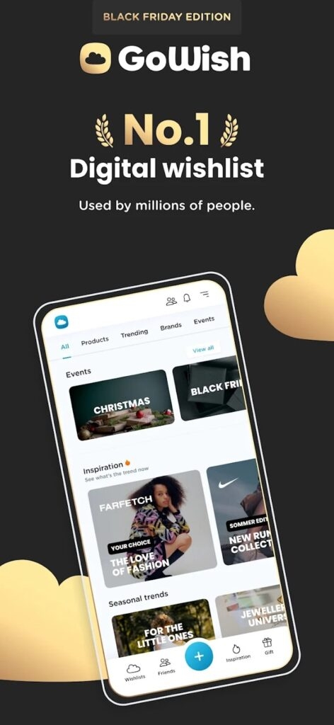 GoWish - Meilleure Application de Liste de Souhaits Universelle