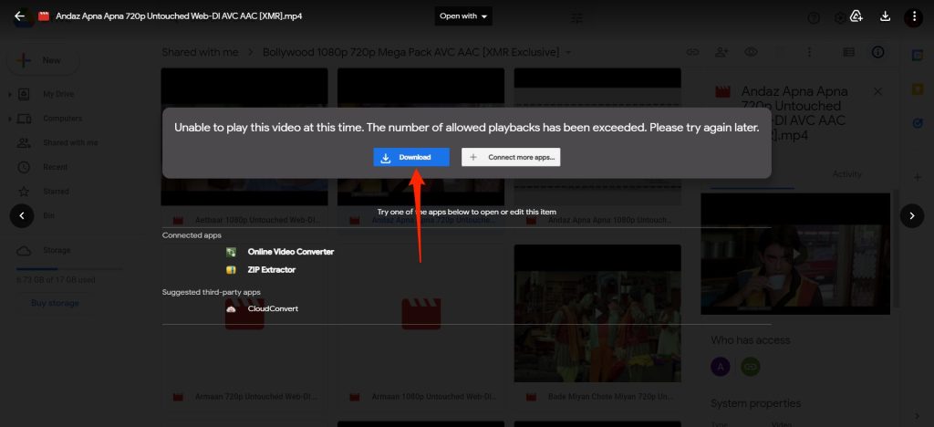 Google Drive Film-Hack