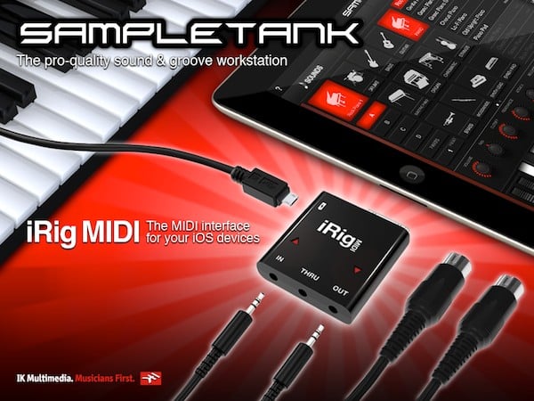 리뷰: IK Multimedia iRig MIDI + SampleTank for iOS