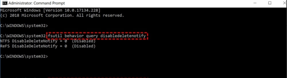 fustil behavior query disabledeletenotify