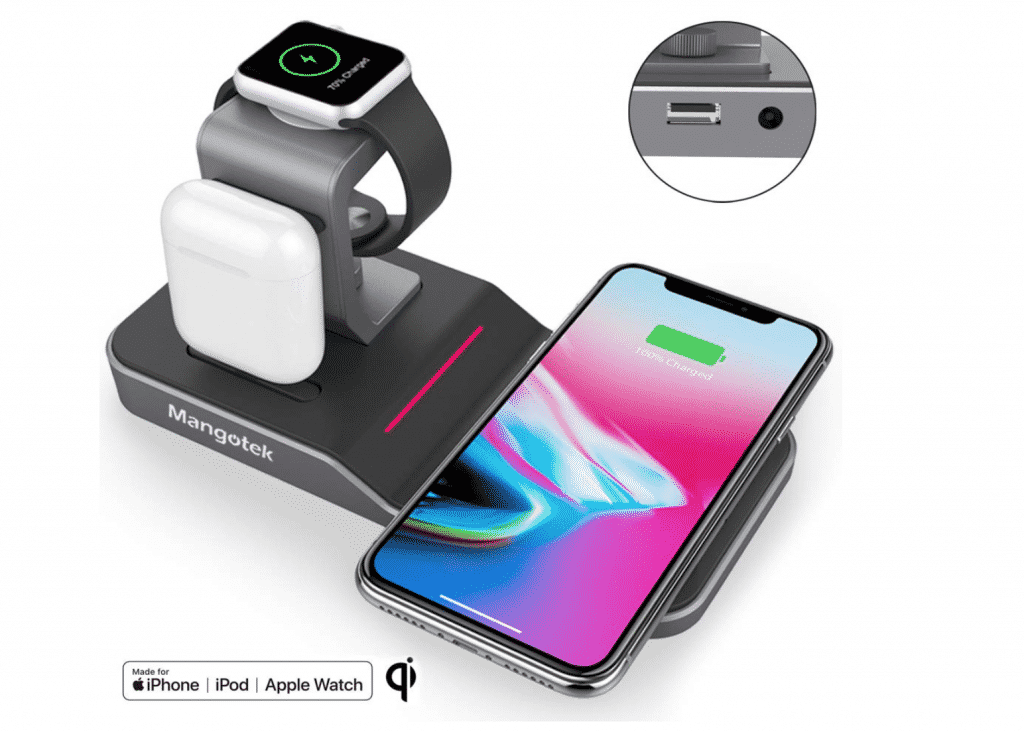 Mangotek 4 in 1 충전 스탠드 AirPower 대안