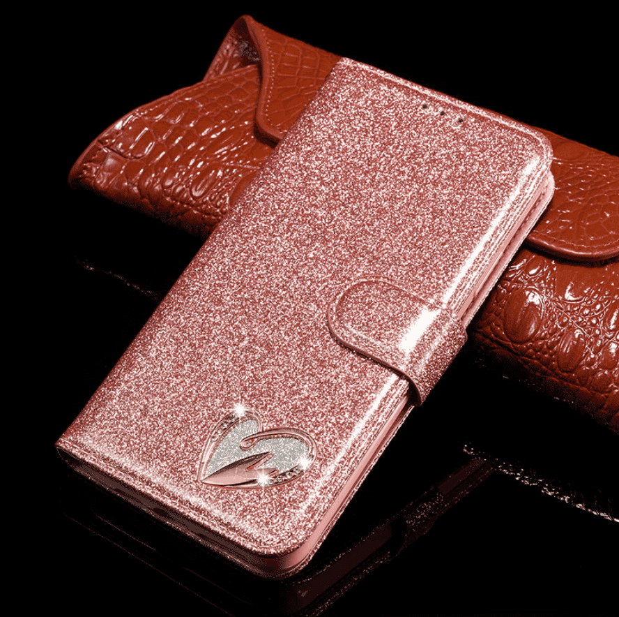 Custodia in Pelle Glitter Bling per iPhone 11 Pro