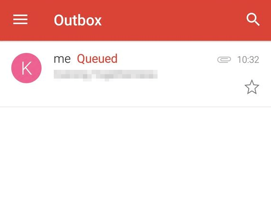 Gmail Warteschlangenmail mit Anhang