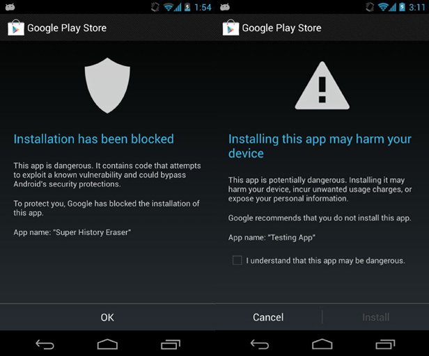 Gefährliche App von Google blockiert