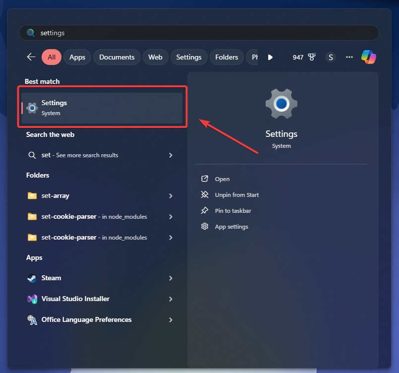 Configurações do Windows - O driver ene.sys não pode ser carregado