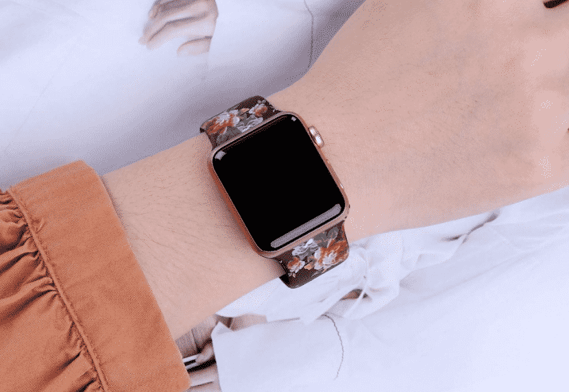 Esta é a Pulseira Floral para Apple Watch Series 5 de 44mm e 40mm.