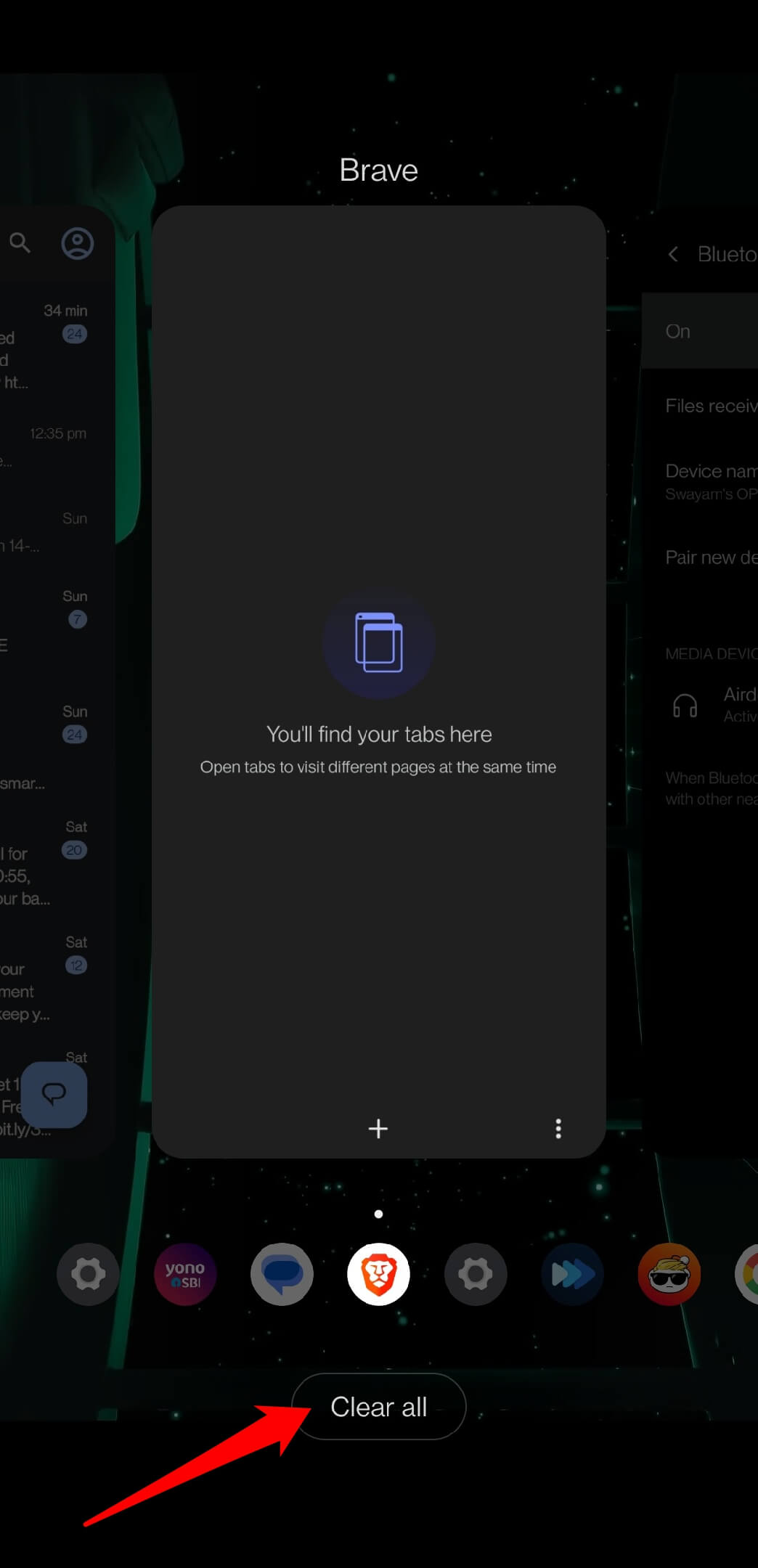 cerrar aplicaciones recientemente abiertas en android