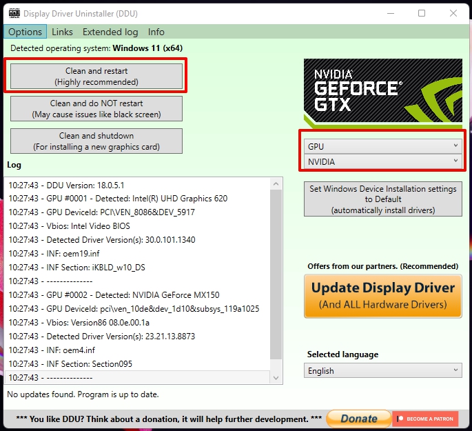 Correzione: L'installazione del driver GeForce Game Ready non può continuare