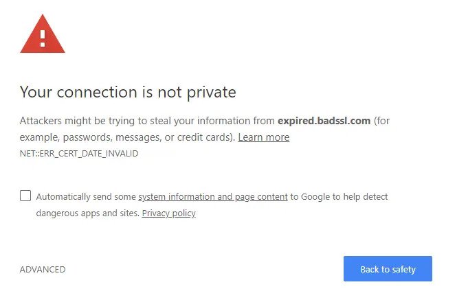 ERR_CERT_DATE_INVALID-Fehler in Google Chrome beheben