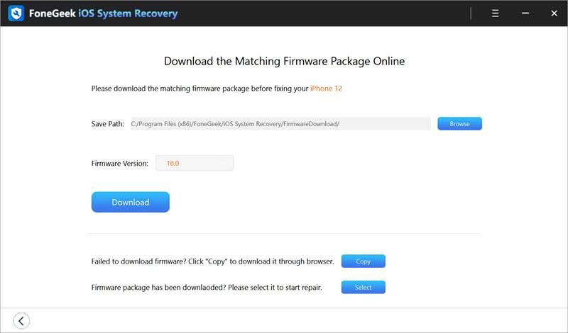 Revisión de FoneGeek iOS System Recovery2