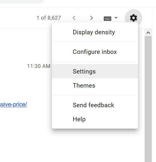 Blockieren externer Bilder in Gmail