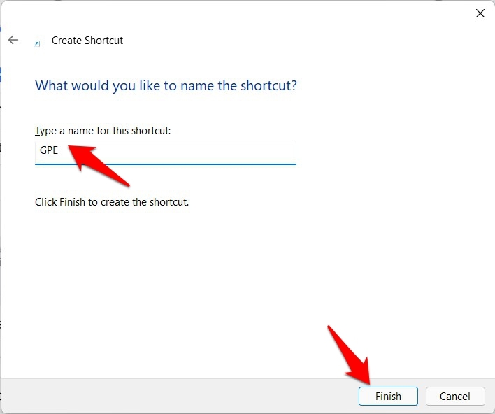 gpedit-Verknüpfung Windows 11