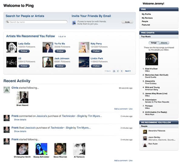 Editorial: iTunes Ping – ¿Rival de Facebook de Apple, o mucho, mucho menos?