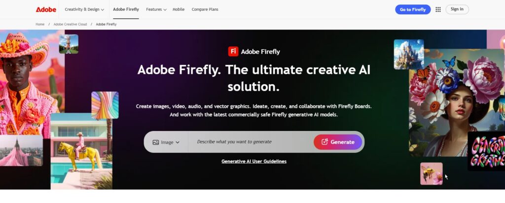 Adobe Firefly (Photoshop, Illustrator, Express)