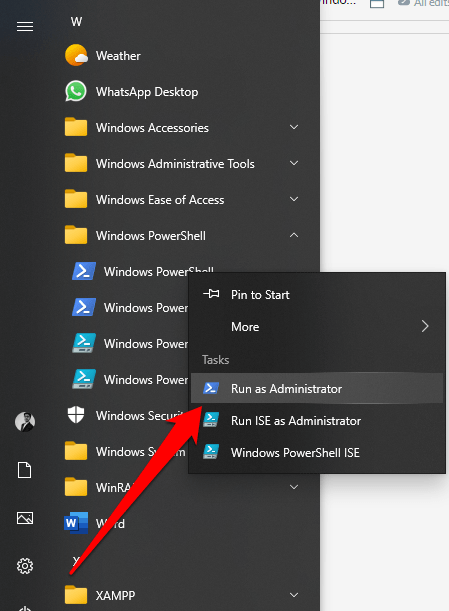PowerShell als Administrator ausführen
