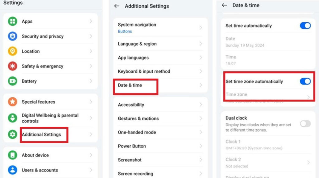Controlla le impostazioni di data e ora - Codice di supporto Snapchat C14A