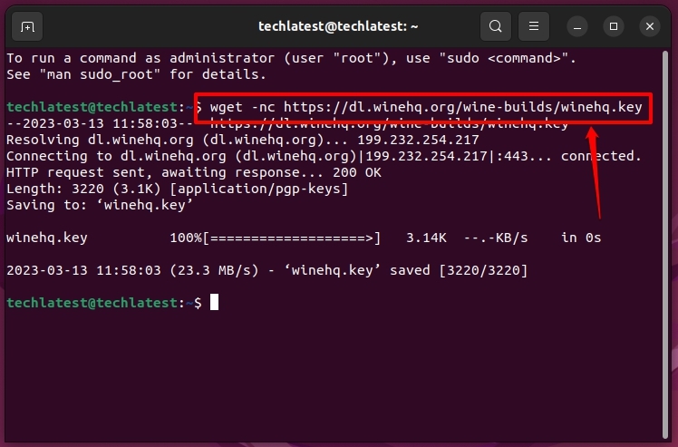 Télécharger le dépôt Wine - iTunes sur Ubuntu