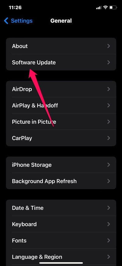 Aggiorna il software del tuo iPhone
