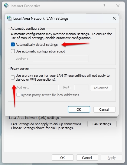 Paramètres LAN - DNS Probe Finished No Internet