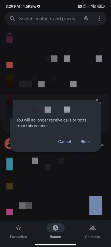 Ferma le Chiamate Spam Android