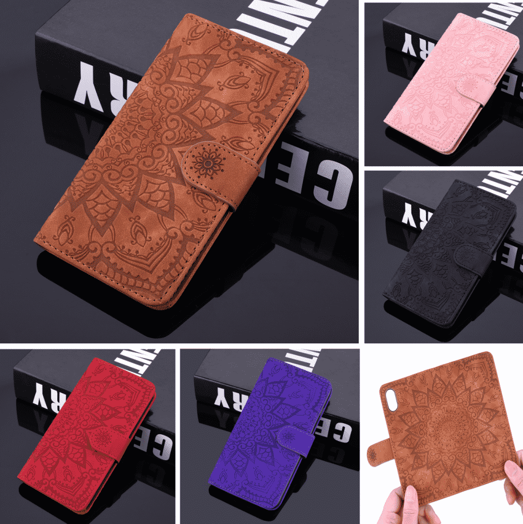 Custodia Wallet in Pelle Coque per iPhone 11