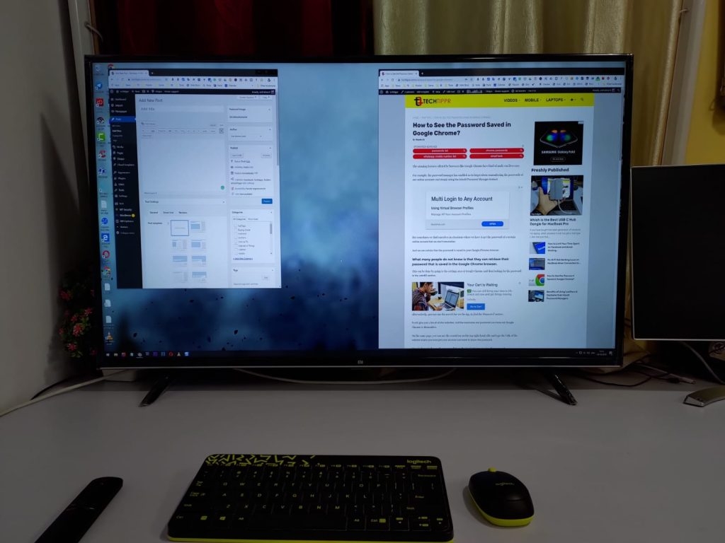 TV를 모니터로 사용할 수 있나요?