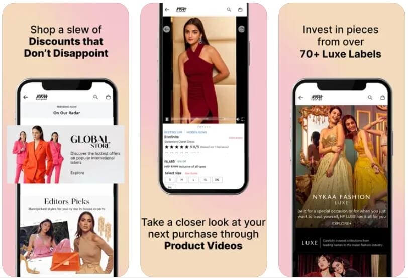 Nykaa - Meilleures Applications de Shopping de Vêtements en Inde