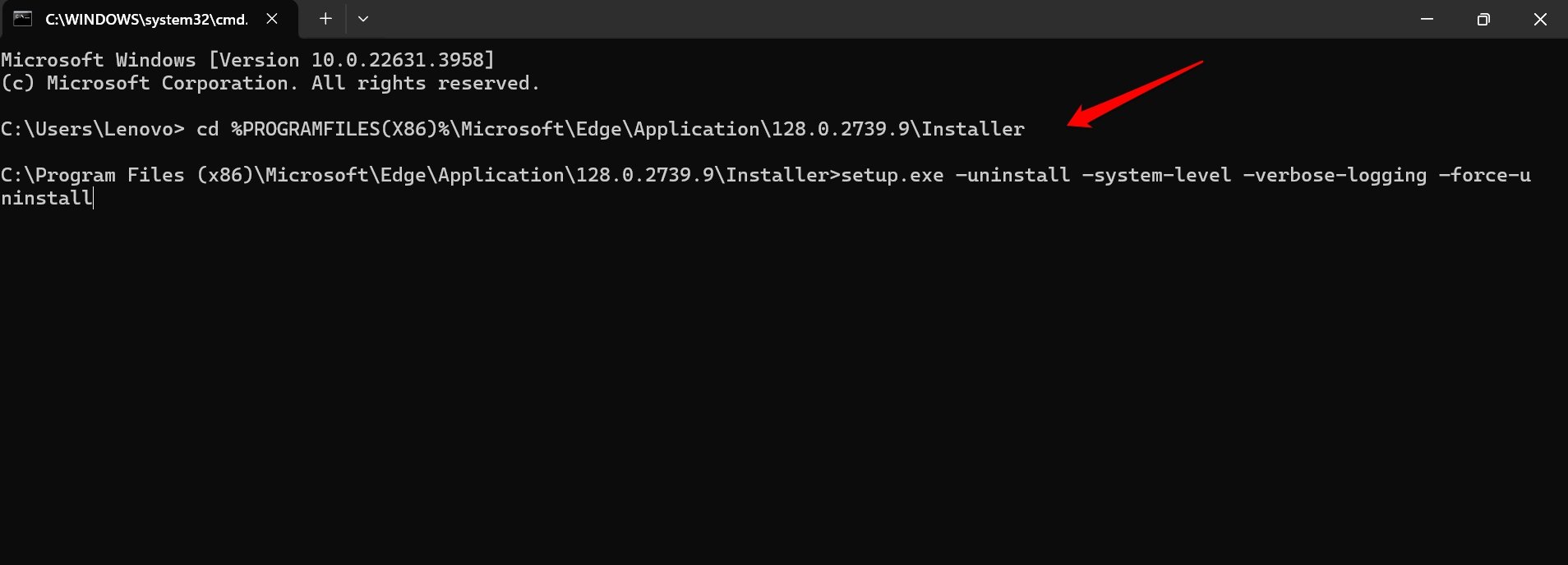 cómo desinstalar el navegador Edge de Windows 11
