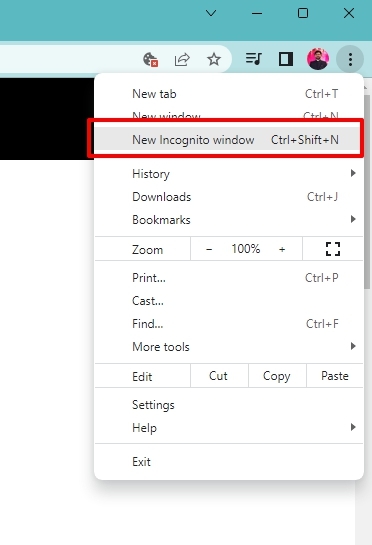 Chrome Incognito - « Nous avons rencontré une erreur lors du changement de profils » dans Hulu