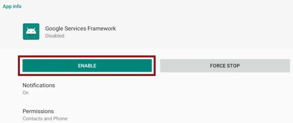 Ative o Google Services Framework no Seu Dispositivo - Erro DF-DdFERH-01 da Google Play Store