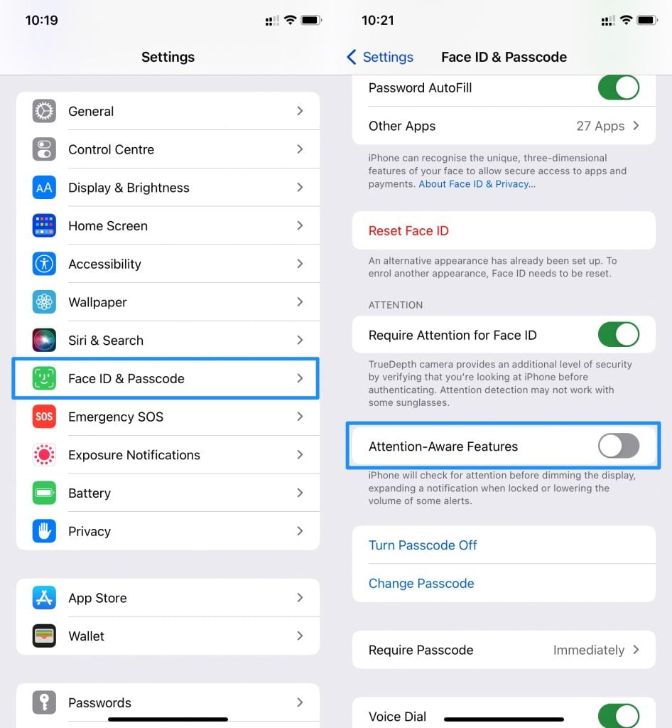 Attenzione consapevole iPhone - iPhone continua a scurirsi
