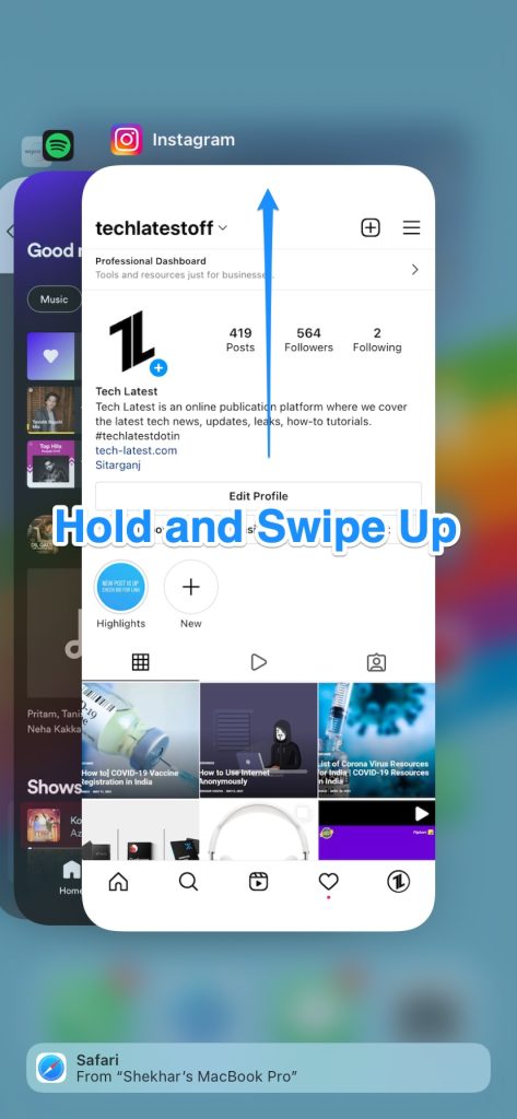 Instagramストーリーがアップロードできない