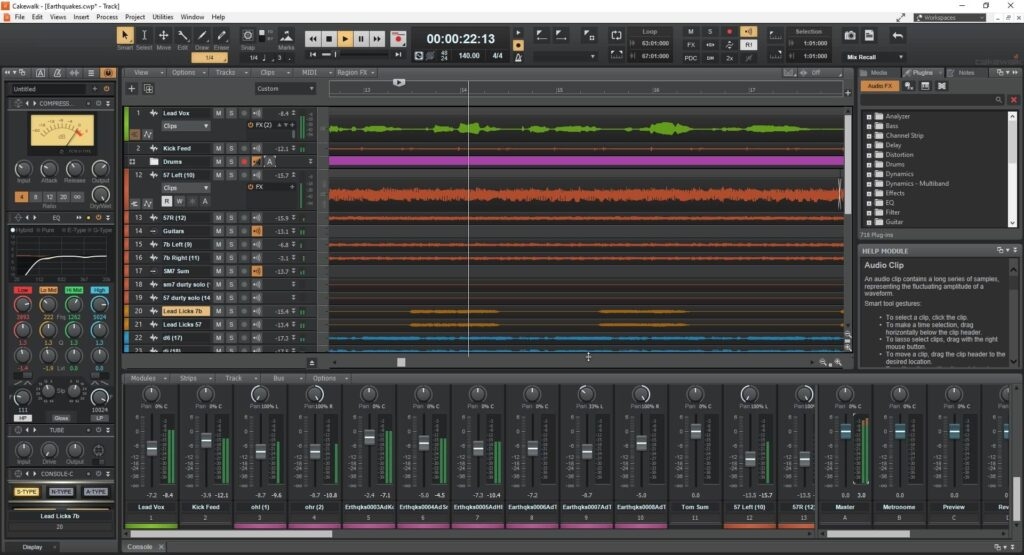 Cakewalk von Bandlab - GarageBand Alternativen für Windows
