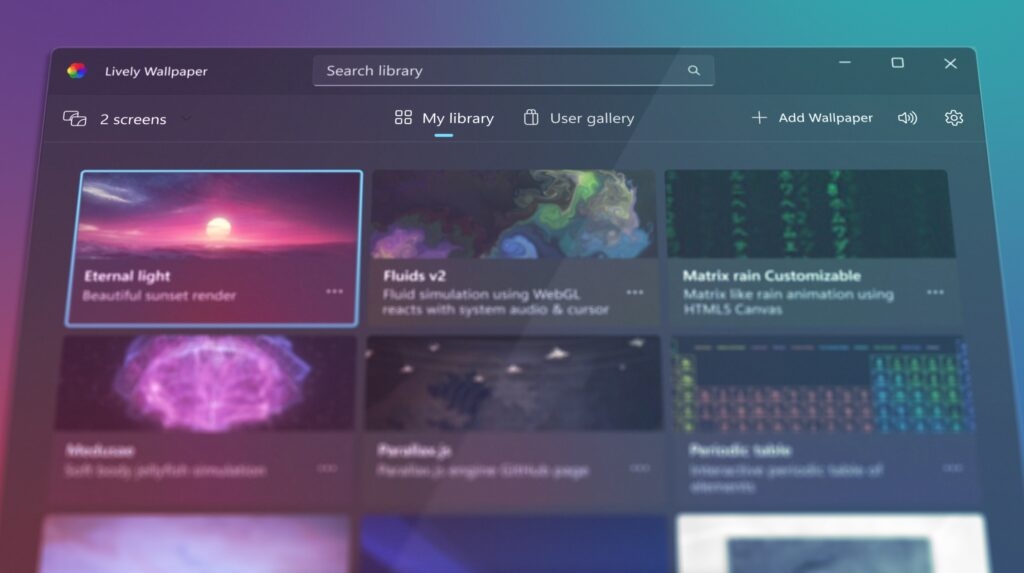 Lively - Alternatives à Steam Wallpaper Engine