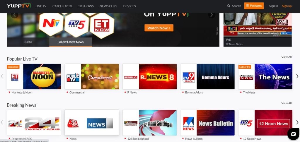 Kostenlose Live-TV-Streaming-Seiten