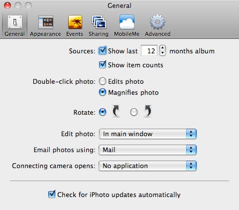 Предотвращение открытия iPhoto при подключении iPod touch