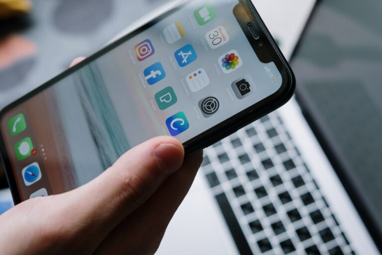 iPhone in primo piano