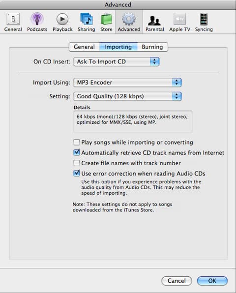 Masterizzare acquisti iTunes su un CD MP3