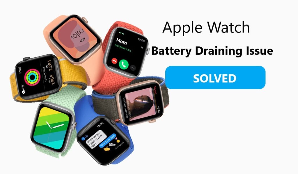 Problema de drenagem da bateria do Apple Watch