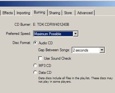 iTunesでCDを焼く方法
