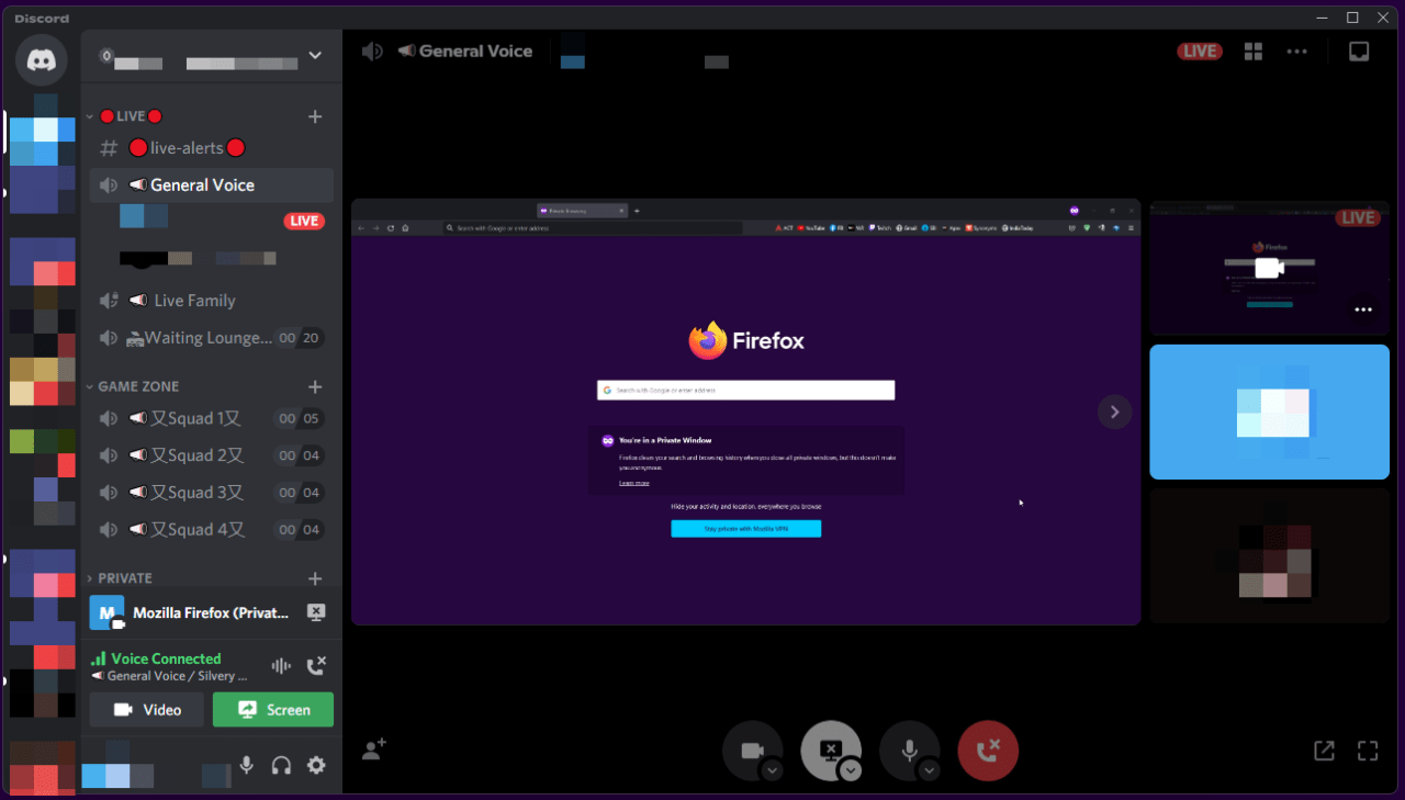 (5) Pantalla compartida de Discord