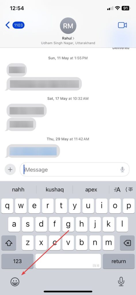 Benutzerdefinierte Aufkleber von iPhones und iPads entfernen