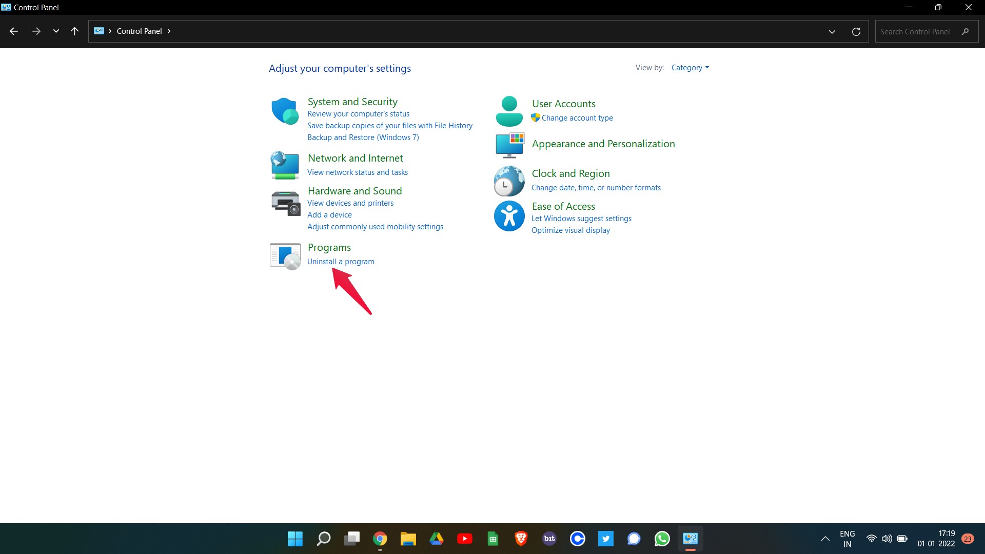 Desinstalar un programa